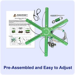 Sparrow-B-Gone! Rectangular/Platform Feeders Bird Feeder Accessory, Green, Large slide 2 of 4
