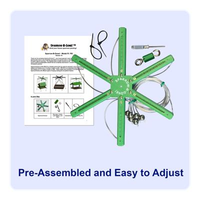 Show full view: Sparrow-B-Gone! Rectangular/Platform Feeders Bird Feeder Accessory, Green, Large slide 4 of 4