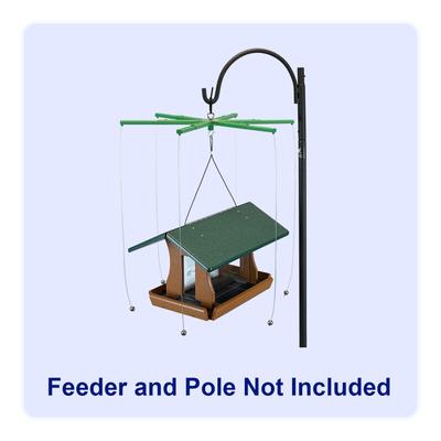 Show full view: Sparrow-B-Gone! Rectangular/Platform Feeders Bird Feeder Accessory, Green, Large slide 2 of 4