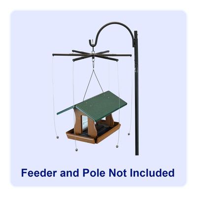 Show full view: Sparrow-B-Gone! Rectangular/Platform Feeders Bird Feeder Accessory, Black, Large slide 2 of 4
