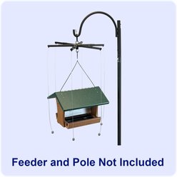 Sparrow-B-Gone! Rectangular/Platform Feeders Bird Feeder Accessory, Black, Small/Medium slide 2 of 5
