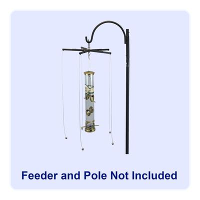 Show full view: Sparrow-B-Gone! Tube Feeders Bird Feeder Accessory, Black slide 2 of 5