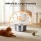 Show in main carousel: HINTON Indoor Ultra Quiet Automatic Water Dispenser Stainless Steel Dog & Cat Water Fountain with Water Level Window & Multi-Stage Filtration, Silver, 3.2-L slide 2 of 8
