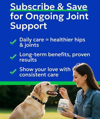 Show full view: Bark&Spark Glucosamine Chondroitin Peanut Butter Flavored Hip & Joint Chews Supplement for Dogs, 120 count slide 7 of 10
