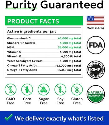 Show full view: Bark&Spark Glucosamine Chondroitin Hip & Joint with Omegas 3 & Fish Oil Advanced Mobility Chew Supplement for Dogs, 180 count slide 7 of 9