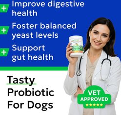 Bark&Spark Probiotics & Digestive Enzymes Fiber & Digestion & Gut Health Chew Supplement for Dogs, 120 count slide 2 of 8