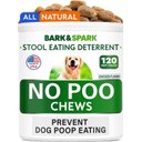 Bark&Spark No Poo & Coprophagia Stool Eating Deterrent Probiotics & Enzymes Chew Supplement for Dogs, 120 count