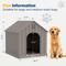 Show in main carousel: KAMABOKO Indoor & Outdoor Dog House, Large, Dark Grey slide 2 of 9