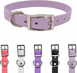 Tailr Premium BioThane Waterproof Dog Collar, Pleasant Plum, Large: 15 to 18-in neck, 3/4-in wide
