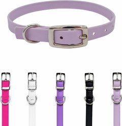 Tailr Premium BioThane Waterproof Dog Collar, Pleasant Plum, Small: 8 to 12-in neck, 3/8-in wide