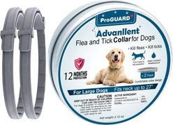 Advanllent Flea & Tick Treatment & Prevention Collar for Dogs, Over 18 lbs, 2 count