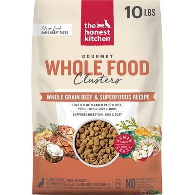 The Honest Kitchen The Honest Kitchen Human Grade Whole Food Clusters Whole Grain Beef & Oat Dry Dog Food, 10-lb bag