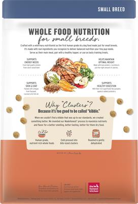Show full view: The Honest Kitchen Human Grade Whole Food Clusters Small Breed Grain-Free Beef Dry Dog Food, 4-lb bag slide 3 of 11