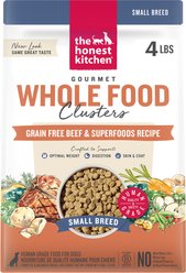 The Honest Kitchen Human Grade Whole Food Clusters Small Breed Grain-Free Beef Dry Dog Food, 4-lb bag