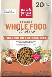 The Honest Kitchen Human Grade Whole Food Clusters Whole Grain Beef & Oat Dry Dog Food, 20-lb bag
