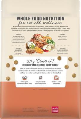 Show full view: The Honest Kitchen Human Grade Whole Food Clusters Whole Grain Beef & Oat Dry Dog Food, 5-lb bag slide 3 of 11