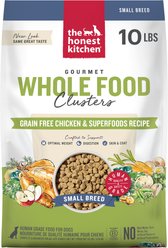 The Honest Kitchen Human Grade Whole Food Clusters Chicken Recipe Small Breed Grain-Free Dog Food, 10-lb bag