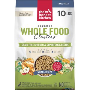 The Honest Kitchen Human Grade Whole Food Clusters Chicken Recipe Small Breed Grain-Free Dog Food, 10-lb bag