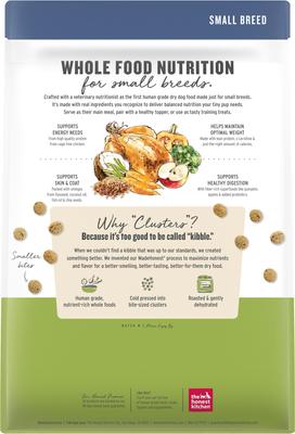 Show full view: The Honest Kitchen Human Grade Whole Food Clusters Chicken Recipe Small Breed Grain-Free Dog Food, 4-lb bag slide 3 of 13
