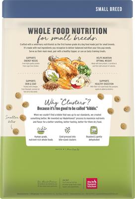 Show full view: The Honest Kitchen Human Grade Food Clusters Whole Grain Chicken & Oat Recipe Small Breed Dog Food, 4-lb bag slide 3 of 12