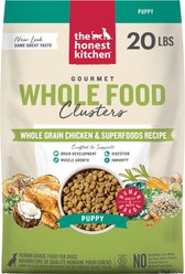 The Honest Kitchen Human Grade Food Clusters Whole Grain Chicken & Oat Recipe Puppy Blend Dog Food, 20-lb bag slide 1 of 9
