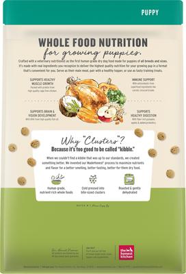 Show full view: The Honest Kitchen Human Grade Food Clusters Whole Grain Chicken & Oat Recipe Puppy Blend Dog Food, 4-lb bag slide 3 of 12