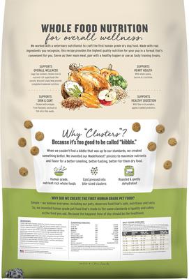 Show full view: The Honest Kitchen Human Grade Food Clusters Whole Grain Chicken & Oat Recipe Dog Food, 20-lb bag slide 3 of 12
