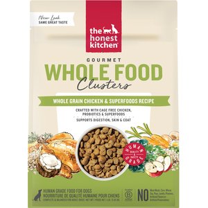 The Honest Kitchen Human Grade Food Clusters Whole Grain Chicken & Oat Recipe Dog Food, 1-lb bag
