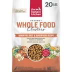 The Honest Kitchen Human Grade Grain-Free Beef Whole Food Clusters Dry Dog Food, 20-lb bag