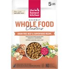 The Honest Kitchen Human Grade Grain-Free Beef Whole Food Clusters Dry Dog Food, 5-lb bag