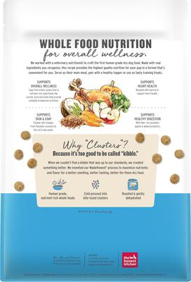 Show full view: The Honest Kitchen Human Grade Grain-Free Turkey Whole Food Clusters Dry Dog Food, 5-lb bag slide 3 of 13