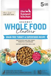 The Honest Kitchen Human Grade Grain-Free Turkey Whole Food Clusters Dry Dog Food, 5-lb bag slide 1 of 9