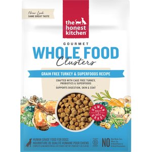 The Honest Kitchen Human Grade Grain-Free Turkey Whole Food Clusters Dry Dog Food, 1-lb bag