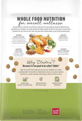 Show full view: The Honest Kitchen Human Grade Grain-Free Chicken Whole Food Clusters Dry Dog Food, 5-lb bag slide 3 of 13
