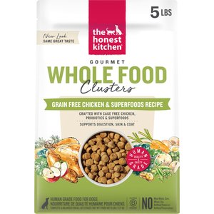 The Honest Kitchen Human Grade Grain-Free Chicken Whole Food Clusters Dry Dog Food, 5-lb bag