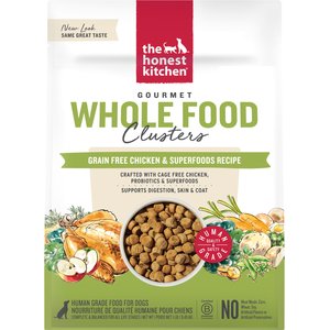 The Honest Kitchen Human Grade Grain-Free Chicken Whole Food Clusters Dry Dog Food, 1-lb bag