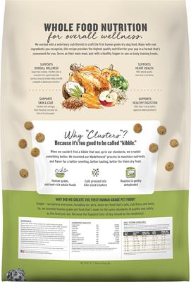 Show full view: The Honest Kitchen Human Grade Food Clusters Whole Grain Chicken & Oat Recipe Dog Food, 10-lb bag slide 3 of 12