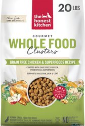The Honest Kitchen Human Grade Grain-Free Chicken Whole Food Clusters Dry Dog Food, 20-lb bag