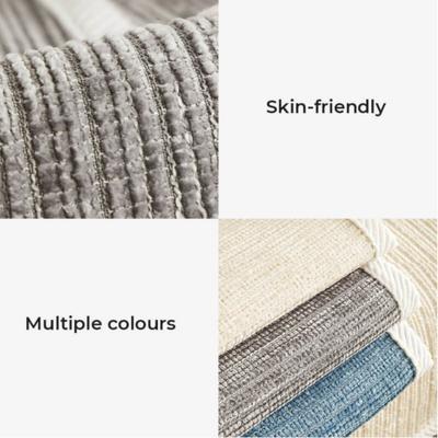 Show full view: FunnyFuzzy Antimicrobial Striped Chenille Dog Couch Cover, Beige, 35.4 x 63-in slide 3 of 6