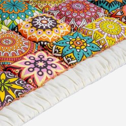 FunnyFuzzy Garden Chic Cotton Sofa Seat Pad, Bohemia, 35.4 x 63-in slide 2 of 4