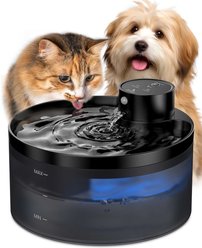 VIVIPAL Wireless Cat Water Fountain, 108-oz, Black