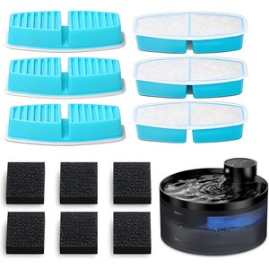 VIVIPAL Stainless Steel Cat Water Fountain Replacement Filters, 6 count