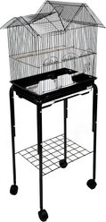 YML 1754 Villa Top Wheeled Bird Cage with Perch, Black, Medium slide 2 of 3