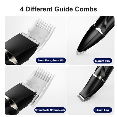 Show full view: INVNEHO All-in-One Body, Face, Nail Care Dog & Cat Clipper Grooming Kit slide 5 of 9