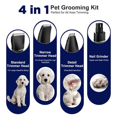 Show full view: INVNEHO All-in-One Body, Face, Nail Care Dog & Cat Clipper Grooming Kit slide 2 of 9