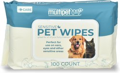 Multipet Groom Genie Eye, Ear & Tush Dog Wipes, 100 count