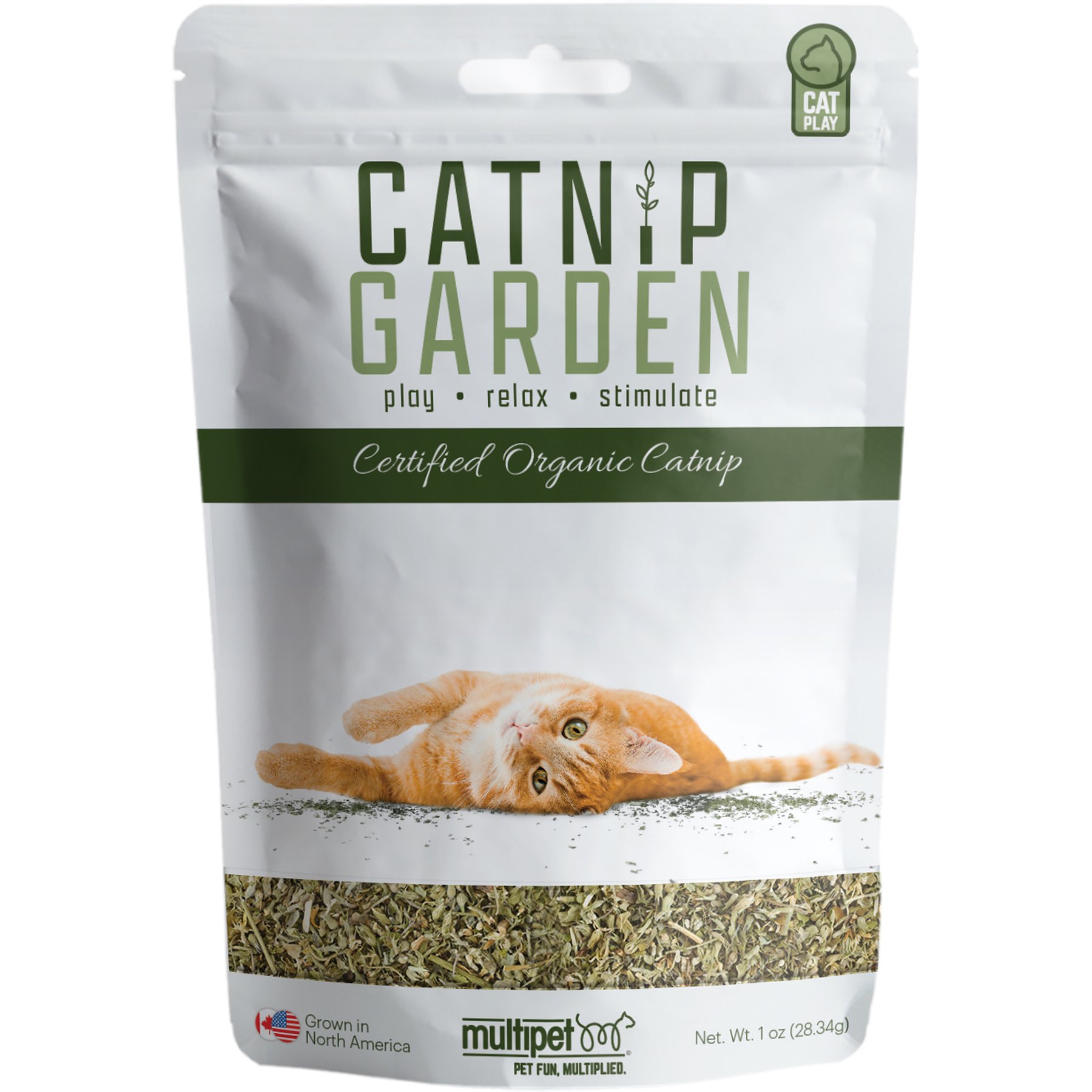 Multipet Catnip Garden Organic Catnip, 1.0-oz bag