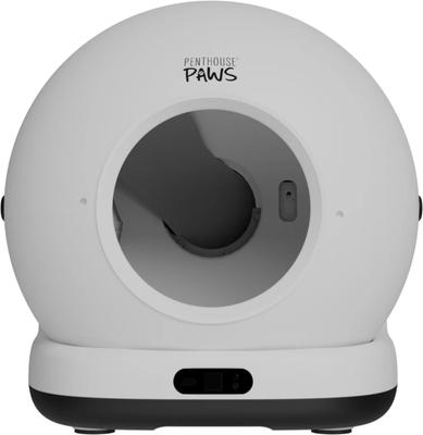 Show full view: Penthouse Paws Smart Self-Cleaning Cat Litter Box with UV & Odor Control with 4K Camera, White slide 2 of 11