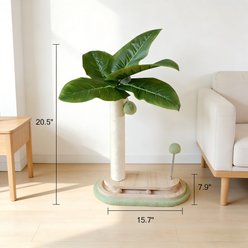 Decflow Cat Scratcher Pole Vertical with Sisal Rope, White slide 2 of 7