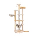 Decflow 58-in Cat Tower with Sisal-Covered Scratching Post, White